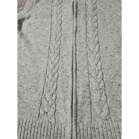 Christopher & Banks Womens Sweater Vest Full zip Size Large Gray - Picture 5 of 5